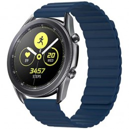 cinturino smartwatch universale 22mm blu magnetico