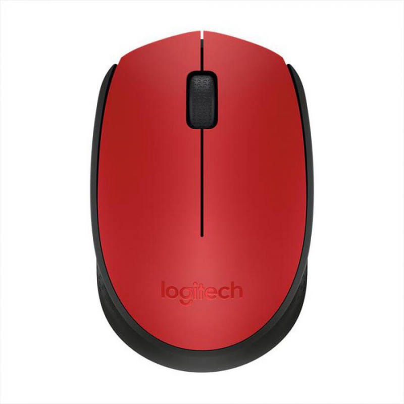 mouse  ottico wireless logitech rosso