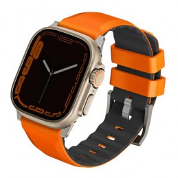 cinturino apple watch silicone airsoft 42-44-45-49 mm orange