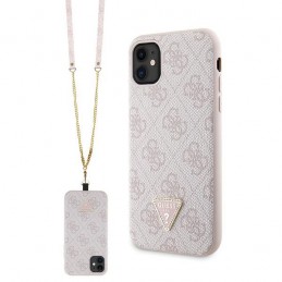 cover guess iphone 11 rosa con laccio da collo