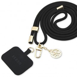 laccio da collo portatelefono guess universale black