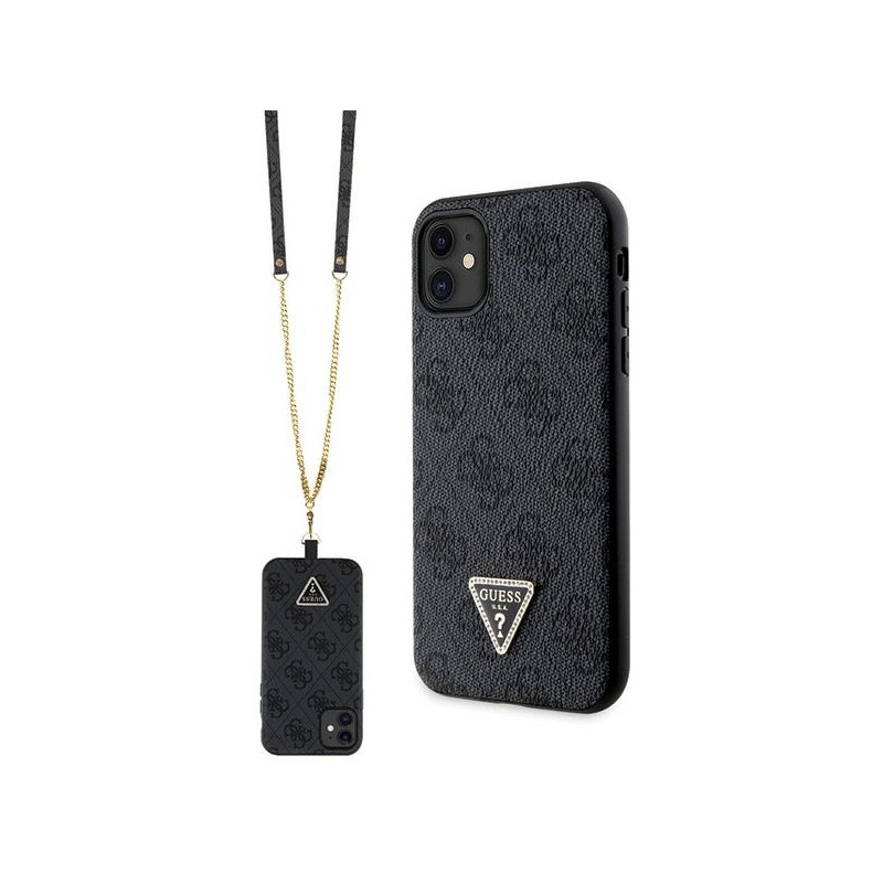 cover guess iphone 11 rosa con laccio da collo cover guess iphone 11 rosa con laccio da collo