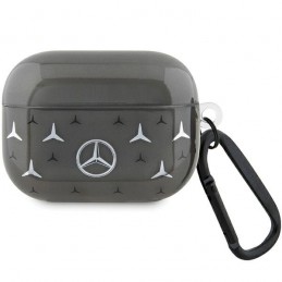 cover mercedes airpods pro  vera pelle nero