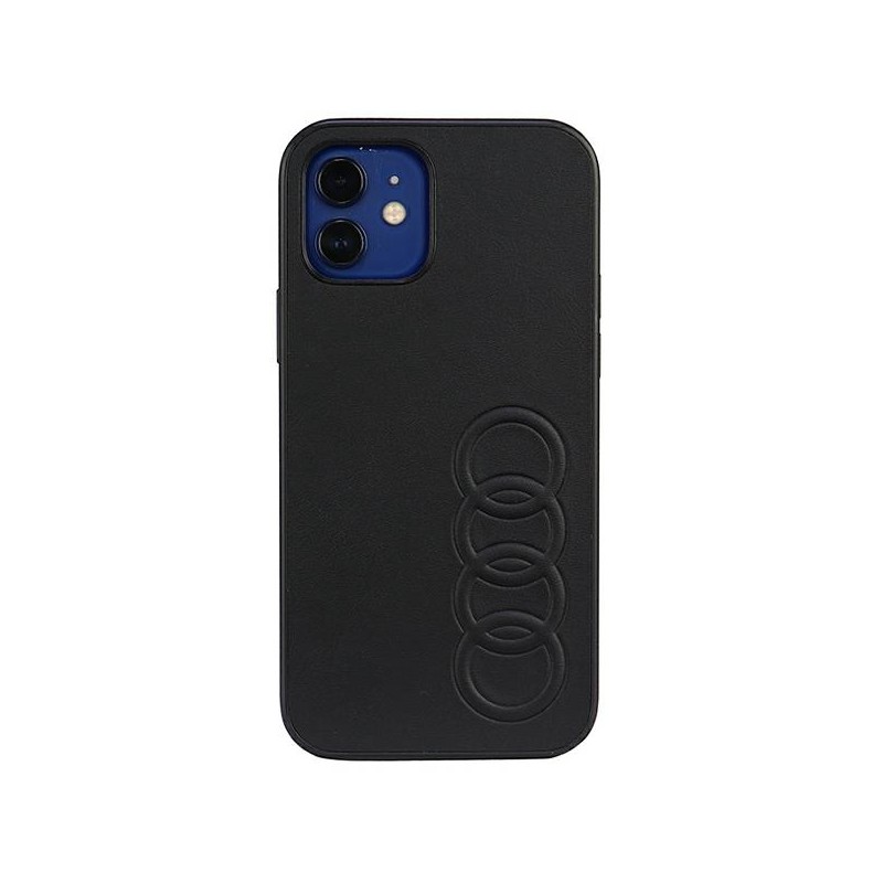 cover audi iphone 12 / 12 pro nera