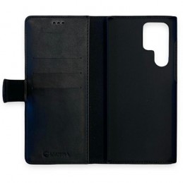 book magnetica s22 ultra con porta carte di credito nera