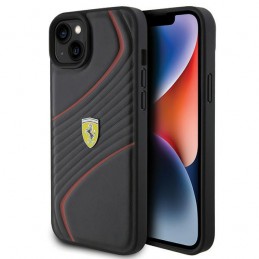 cover ferrari iphone 15 plus nera