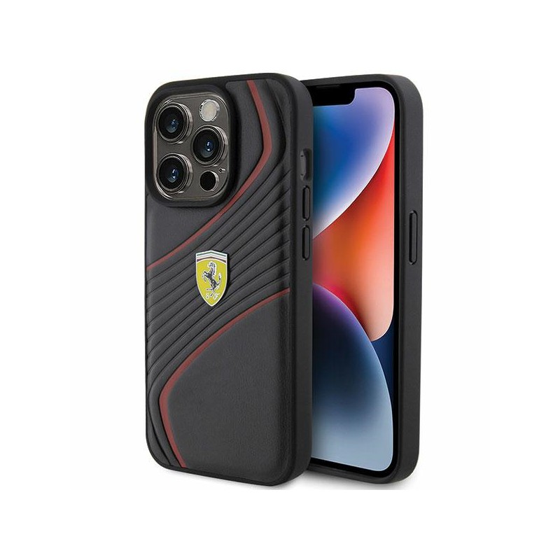 cover ferrari iphone 15 pro nera