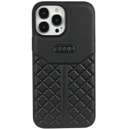 cover audi iphone 13 pro vera pelle nera