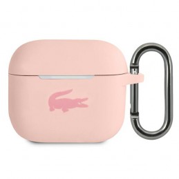 cover lacosteper airpods 3 silicone rosa