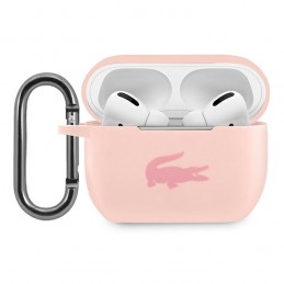 cover lacosteper airpods pro silicone rosa