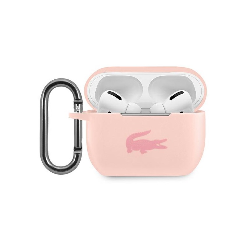 cover lacosteper airpods pro silicone rosa