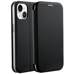 book iphone 15 plus con porta carte di credito chiusura magnetica nera