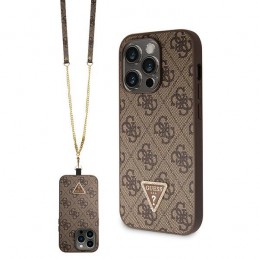 cover guess iphone 15 pro max  browncon laccio da collo