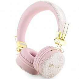 cuffia guess bluetooth con microfono pink