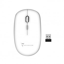 mouse wireless 1600 dpi techmade bianco