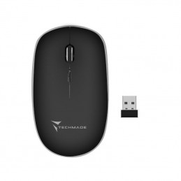 mouse wireless 1600 dpi techmade nero