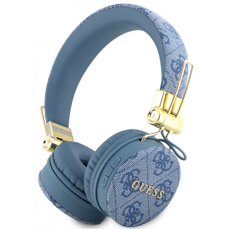 cuffia guess bluetooth con microfono blu