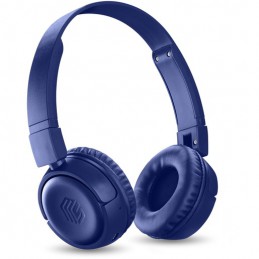 cuffie bluetooth vivavoce con microfono blu