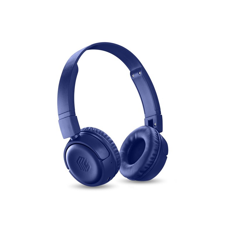 cuffie bluetooth vivavoce con microfono blu