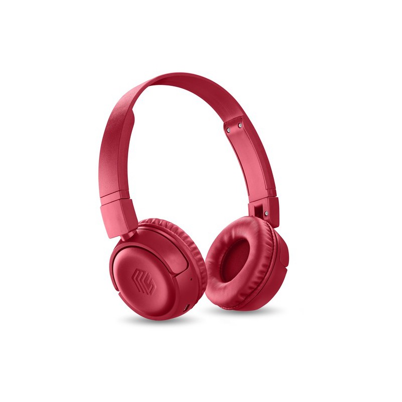 cuffie bluetooth vivavoce con microfono rossa