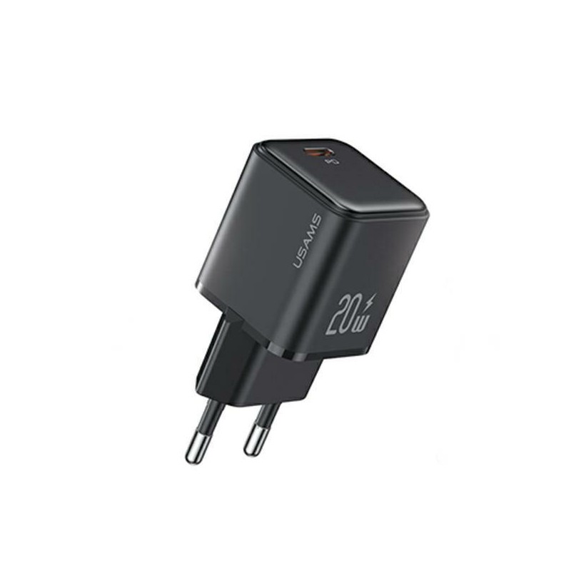 caricabatterie 20W usb-c usams nero caricabatterie 20W usb-c usams nero