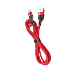 cavo dati lightning antistrappo 100cm 2Ah rosso in box cilindrico da espositore