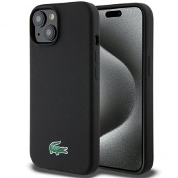 cover lacoste iphone 15 nera magsafe compatibile