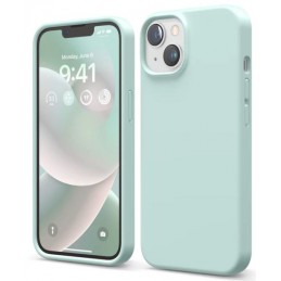 cover  silicone iphone 14 plus light mint