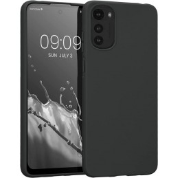 cover in silicone per motorola g32  black