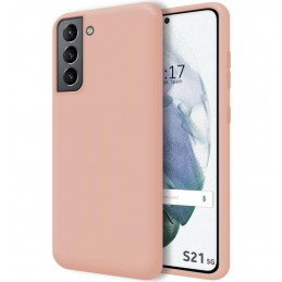 cover in silicone per samsung s21 ultra pink