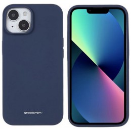 cover  silicone iphone 14 blue navy