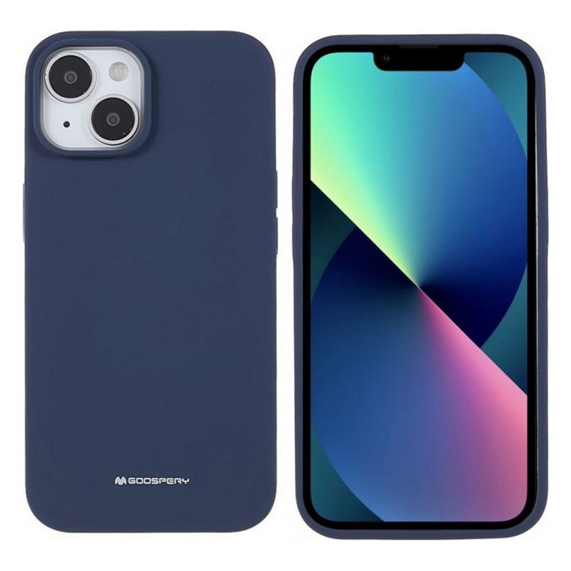 cover  silicone iphone 14 blue navy