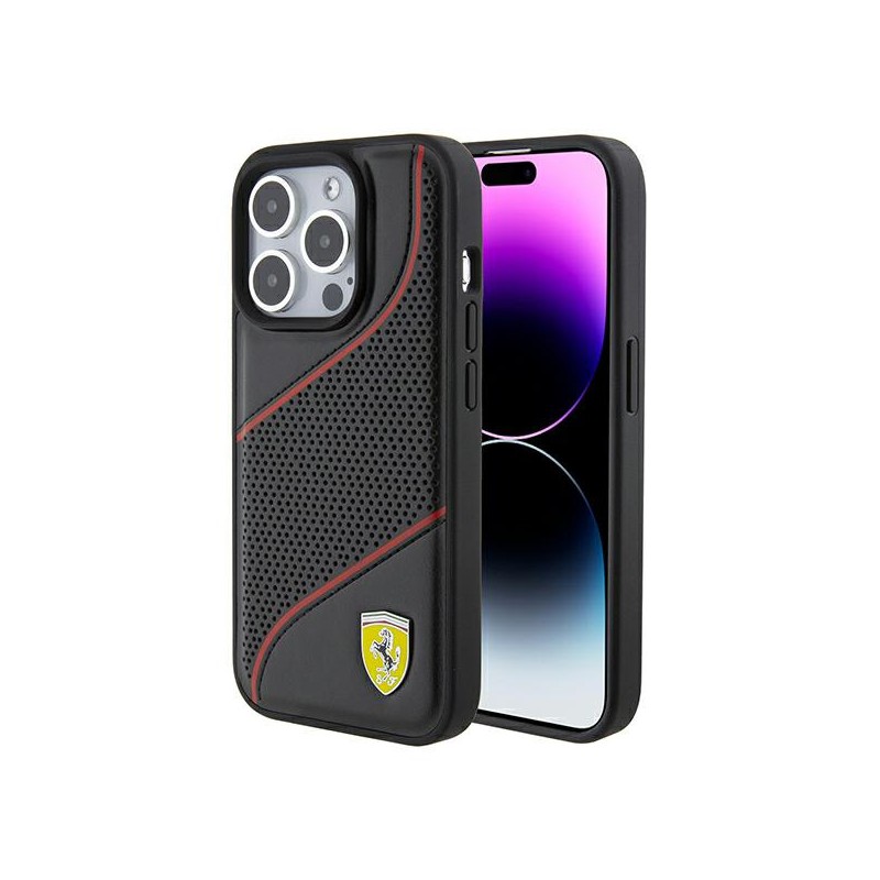 cover ferrari iphone 15 pro nera