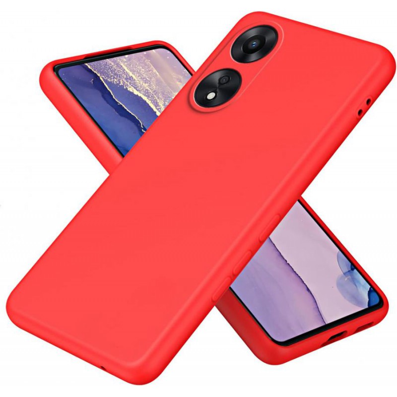 cover in silicone per oppo a58 / a78 rossa cover in silicone per oppo a58 / a78 rossa