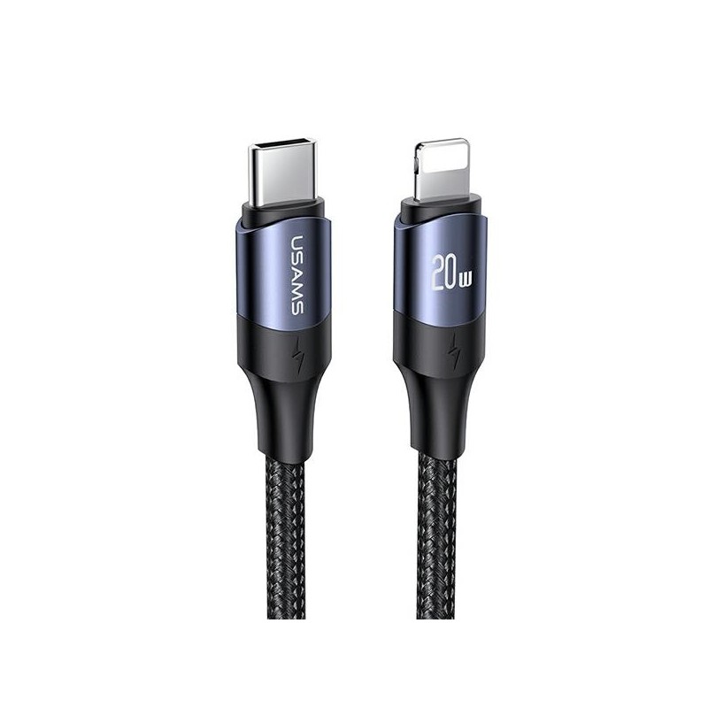 cavo dati usb-c /  lightining 120cm 20 watt nero