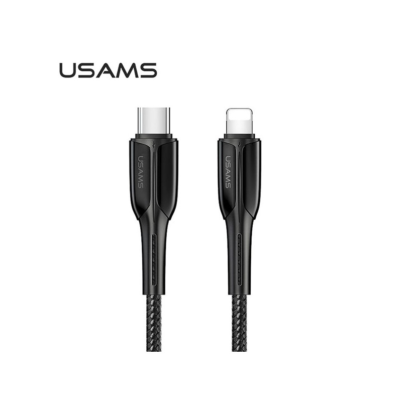 cavo dati usb-c /  lightining 120cm 30 watt nero