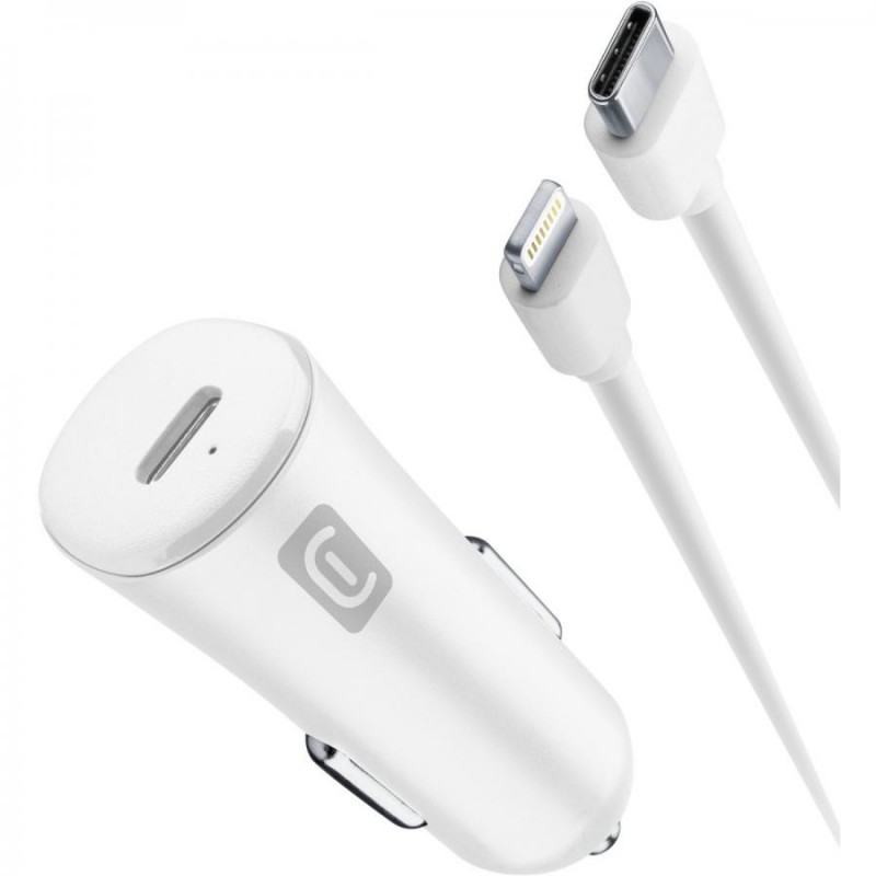 caricabatterie da auto usb-c 20 watt completo di cavo lighing caricabatterie da auto usb-c 20 watt completo di cavo lighing