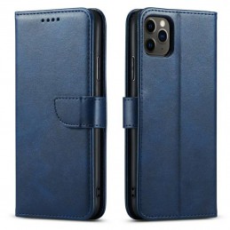 book S24 con porta carte di credito chiusura magnetica blu