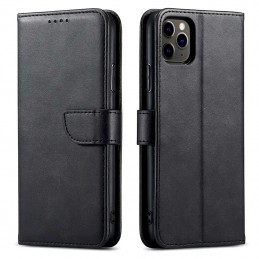 book S24 plus con porta carte di credito chiusura magnetica nera