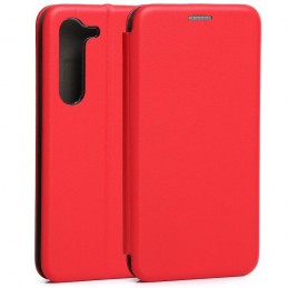 book magnetica s23 fe con porta carte di credito rossa