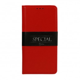 book a05s con porta carte di credito chiusura magnetica rossa