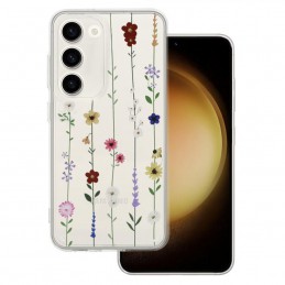 cover ultraprotettiva samsung s24 plus trasparente con fiori