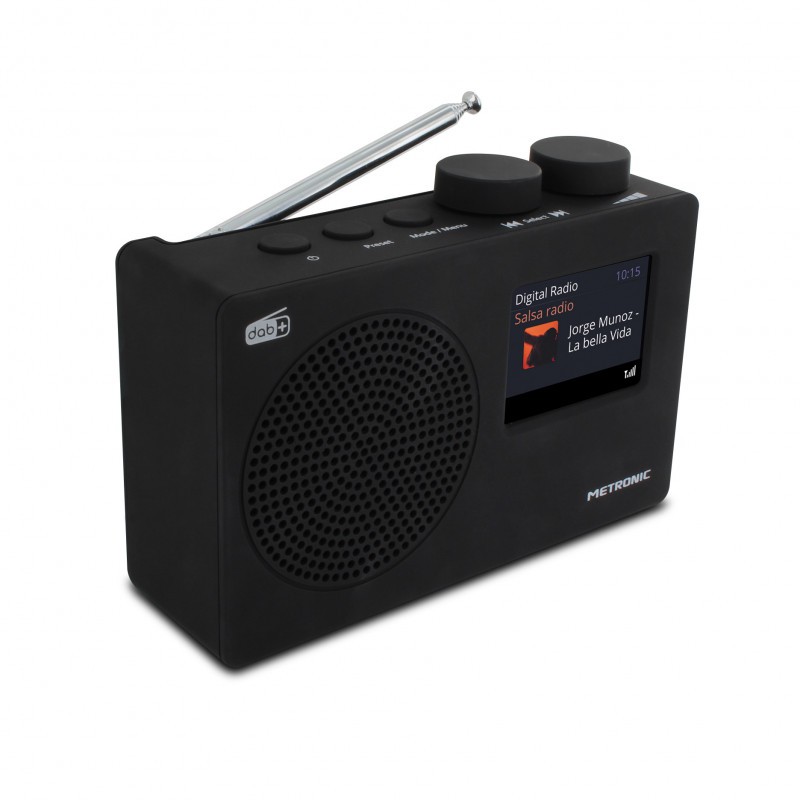 Radio digitale DAB+ e FM RDS con display a colori - nera Radio digitale DAB+ e FM RDS con display a colori - nera