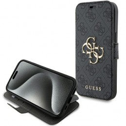 custodia a libro guess iphone 13 -14 -15 grey