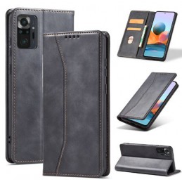 custodia a libro samsung a54 con porta carte di credito chiusura magnetica nera