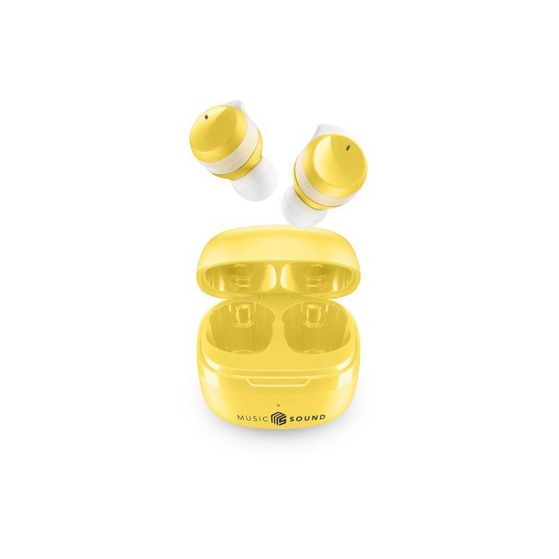 auricolare bt tws in ear  giallo