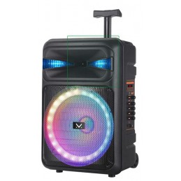 majestic FIRE 6 – Speaker bluetooth, 3 effetti luci LED, ingressi USB/microSD/AUX-IN/MIC, Batteria ricaricabile, funzione TWS, I