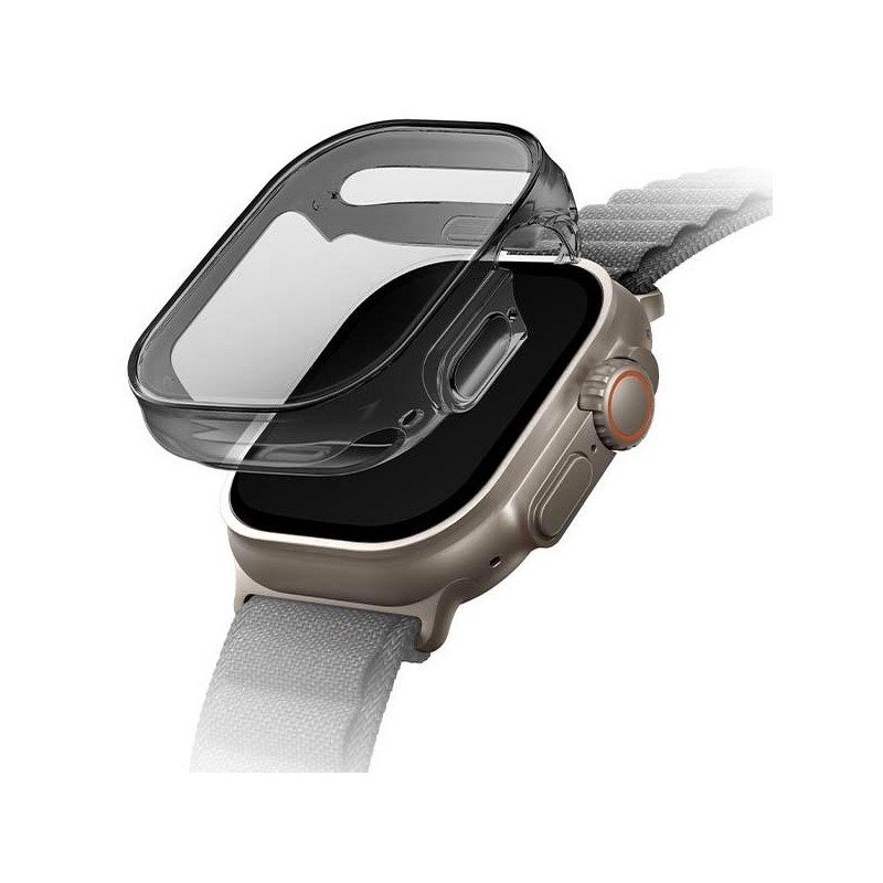 bumper con vetro protettivo apple watch ultra nero cinturino non incluso