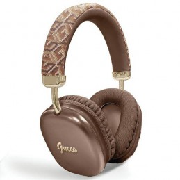 cuffia guess bluetooth con microfono brown