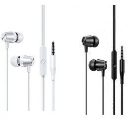 espositore da 30 pz di auricolare usams in ear jack 3,5mm assortiti 15 bianchi e 15 neri